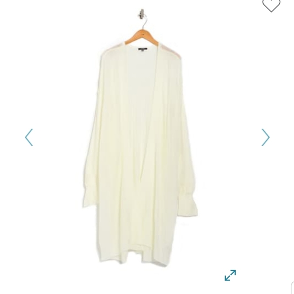 NYDJ Open Front Featherweight Long Cardigan NWT - Picture 2 of 3